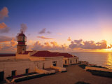 Lighthouse at Cabo de Sao Vincente, Sagres, Algarve, Portugal Photographic Print by Walter Bibikow