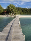 Jetty, Carp Island Resort, Palau, Micronesia Photographie par Michele Falzone