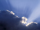 Sun Rays Through Clouds Photographic Print by Jon Arnold