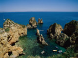 Ponta Da Piedade, Lagos, Algarve, Portugal Fotografie-Druck von Steve Vidler