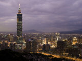 Taipei 101 Skyscraper, Taipei, Taiwan Photographic Print by Michele Falzone