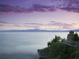 Sveti Jovan at Kaneo Church and Lake Ohrid, Ohrid, Macedonia Photographic Print by Walter Bibikow