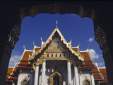 Marble Temple, Bangkok, Thailand Photographic Print by Jon Arnold