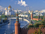 Christ the Saviour Church, Moscow, Russia Fotografie-Druck von Peter Adams