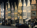 Waterfront at Bryggen, Bergen, Norway Photographic Print by Doug Pearson