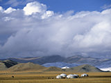 Yurts, Mongolia Photographic Print by Peter Adams