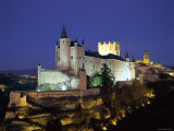 Alcazar, Night View, Segovia, Castilla Y Leon, Spain Photographic Print by Steve Vidler