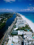 Miami Beach Skyline, Aerial, Miami, Florida, USA Photographie par Steve Vidler