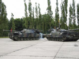 The Leopard 1A5 of the Belgian Army in Action Fotografisk tryk af Stocktrek Images The Leopard 1A5 of the Belgian Army in Action Fotografisk tryk af Stocktrek Images