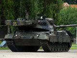 The Leopard 1A5 MBT of the Belgian Army in Action Photographic Print by Stocktrek Images 