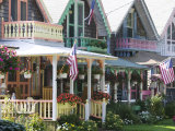 Gingerbread House, Oak Bluffs, Martha's Vineyard, Massachusetts, USA Photographic Print by Walter Bibikow