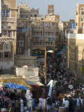 View of Bazaar, Sana'a, Yemen Photographic Print by Peter Adams