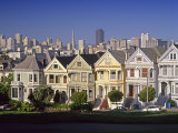 Alamo Square and City Skyline, San Francisco, California Usa Reprodukcja zdjęcia autor Gavin Hellier Alamo Square and City Skyline, San Francisco, California Usa Reprodukcja zdjęcia autor Gavin Hellier