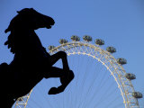 Queen Boudicca Statue and London Eye, London, England Photographic Print by Alan Copson