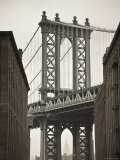 Manhattan Bridge and Empire State Building, New York City, USA Photographic Print by Alan Copson