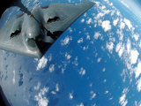 KC-135 Stratotanker Refuels B-2 Spirit Photographic Print by Stocktrek Images 