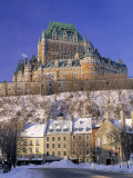 Chateau Frontenac Hotel, Quebec City, Quebec, Canada Photographic Print by Walter Bibikow