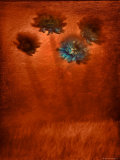 Four Blue Flowers in Copper Grass Lámina fotográfica por Robert Cattan Four Blue Flowers in Copper Grass Lámina fotográfica por Robert Cattan