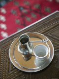 Traditional Coffee Service, Turkish House, Mostar, Bosnia and Herzegovina Photographic Print by Walter Bibikow