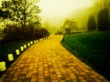 Golden Brick Road Lined with Luminaries Impressão fotográfica por Jan Lakey