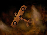 Night Flight over Mapworld Photographie par Jack Germsheld