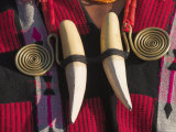 Tiger Teeth Necklace, Naga New Year Festival, Lahe Village, Sagaing Region, Myanmar Photographie par Jane Sweeney