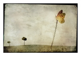 Oversized Butterfly Chained to Ground Photographic Print by Mia Friedrich