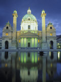 St. Charles Church, Karlsplatz, Vienna, Austria Lámina fotográfica por Jon Arnold