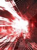 Abstract Red Binary Code and Globe Lámina fotográfica por Paul Cooklin Abstract Red Binary Code and Globe Lámina fotográfica por Paul Cooklin
