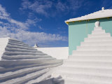 Traditional White Stone Roofs on Colourful Bermuda Houses Photographic Print by Gavin Hellier