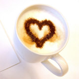 Coffee Heart Fotografisk trykk av Judith Bartos