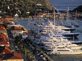 Yacht Harbour, Gustavia, St. Barts, French West Indes Photographic Print by Walter Bibikow