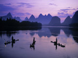 Cormorant Fishermen, Li River, Yangshuo, Guangxi, China Reprodukcja zdjęcia autor James Montgomery Cormorant Fishermen, Li River, Yangshuo, Guangxi, China Reprodukcja zdjęcia autor James Montgomery