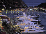 Yacht Harbour, Gustavia, St. Barts, French West Indes Photographie par Walter Bibikow