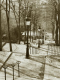 Steps to Montmartre, Paris, France Photographie par Walter Bibikow