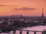 Eiffel Tower and River Seine, Paris, France Photographic Print by Walter Bibikow