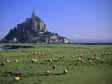 Mont St Michel, Manche, Normandy, France Photographic Print by Walter Bibikow