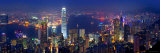 Victoria Harbour and Skyline from the Peak, Hong Kong, China Fotografisk tryk af Michele Falzone