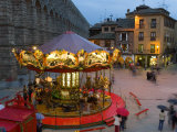 Carousel, Segovia, Castilla Y Leon, Spain Photographic Print by Peter Adams