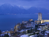 Montreux and Lake Geneva, Switzerland Photographic Print by Walter Bibikow