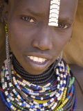 Portrait of a Girl of the Galeb Tribe, Lower Omo Valley, Ethiopia Photographic Print by Gavin Hellier