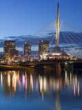 Esplanade Riel Pedestrian Bridge, Winnipeg, Manitoba, Canada Photographic Print by Walter Bibikow
