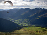 Paragliding, Jacobshorn, Davos, Graubunden, Switzerland Photographic Print by Doug Pearson