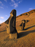 Moai Quarry, Easter Island, Chile Photographic Print by Walter Bibikow