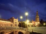 Plaza Espana, Seville, Spain Photographic Print by Jon Arnold