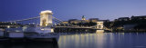 Chain Bridge over Danube River, Budapest, Hungary Photographic Print by Jon Arnold