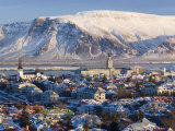 View over Reykjavik in Winter, Iceland Fotografisk tryk af Gavin Hellier View over Reykjavik in Winter, Iceland Fotografisk tryk af Gavin Hellier