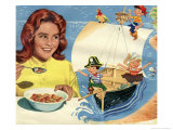 Pirates in Cereal Advertisement Poster