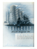 Industrial Building Illustration Prints