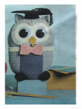 Kitsch Knitted Owl Poster